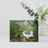 Carte Postale Automnes de fer à cheval entourés par la forêt (Debout devant)