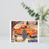 Carte postale automobile classique (Debout devant)