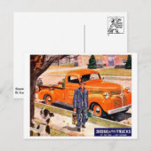 Carte postale automobile classique (Devant / Derrière)