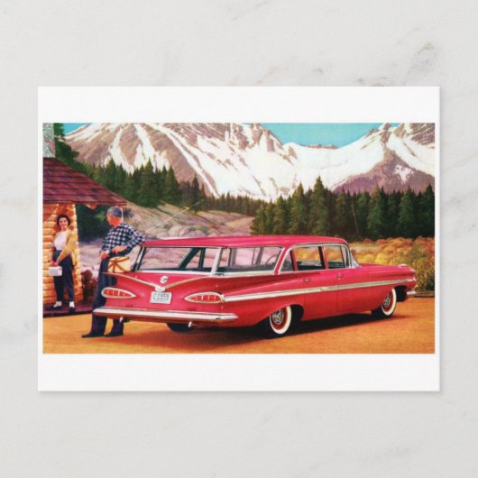 Carte postale automobile classique (Devant)