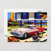 Carte postale automobile classique (Devant / Derrière)