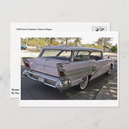 Carte postale automobile classique (Devant / Derrière)