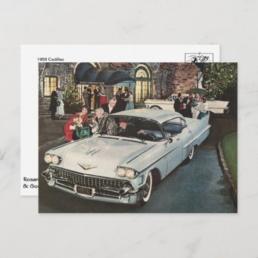 Carte postale automobile classique (Devant / Derrière)