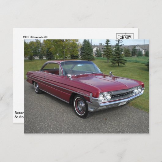 Carte postale automobile classique (Devant / Derrière)