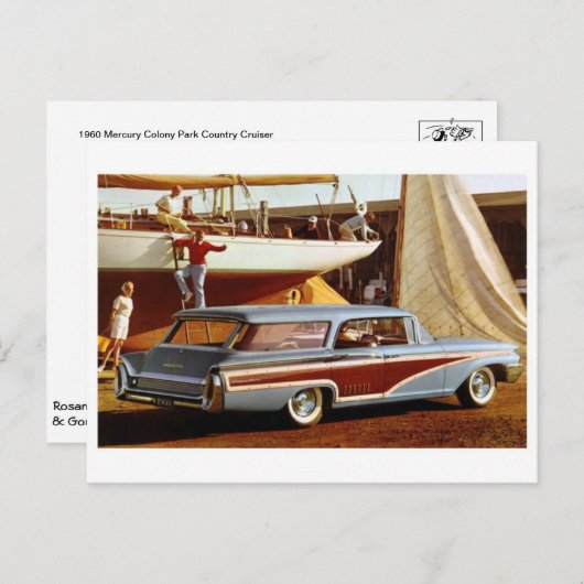 Carte postale automobile classique (Devant / Derrière)