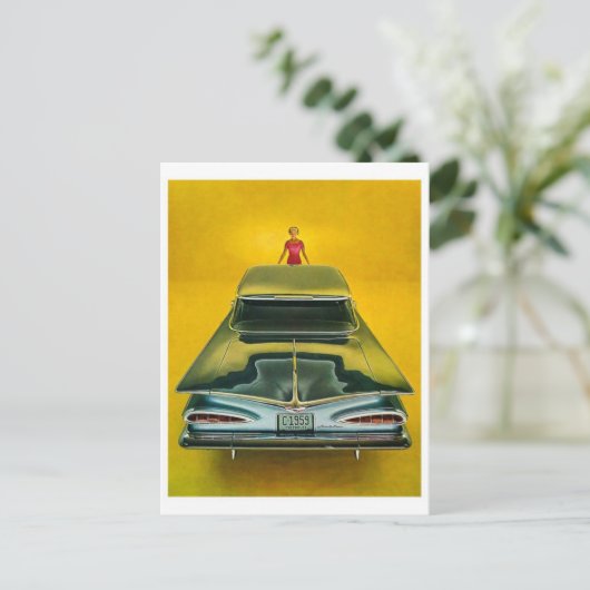 Carte postale automobile classique (Debout devant)