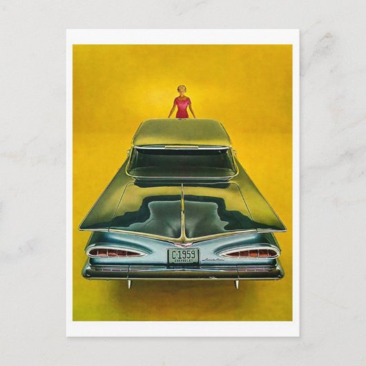 Carte postale automobile classique (Devant)