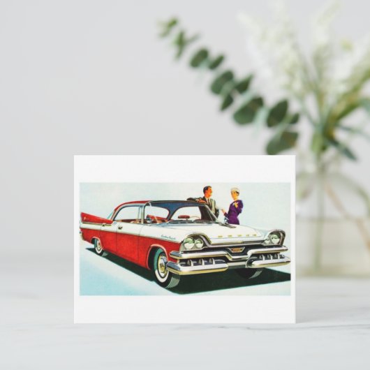 Carte postale automobile classique (Debout devant)