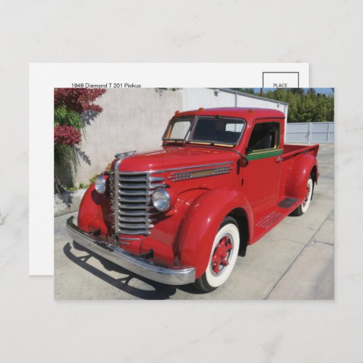 Carte postale automobile classique (Devant / Derrière)