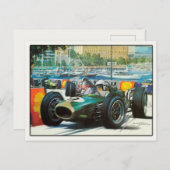 Carte Postale Automobile De Style Vintage (Devant / Derrière)