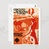 Carte Postale Automobile italienne 1908 (Devant / Derrière)