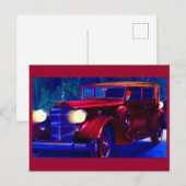 Carte Postale Automobile Packard 1934 (Devant / Derrière)