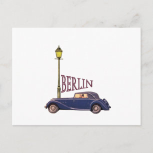 Carte Postale Automobile Vintage des années 1920 - Berlin