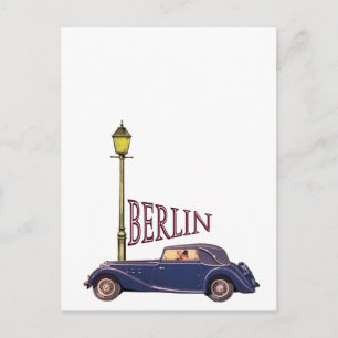 Carte Postale Automobile Vintage des années 1920 - Berlin