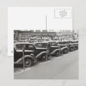 Carte Postale Automobiles à Omaha, 1938 (Devant / Derrière)