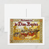 Carte Postale Automobiles de Dion-Bouton (Devant / Derrière)