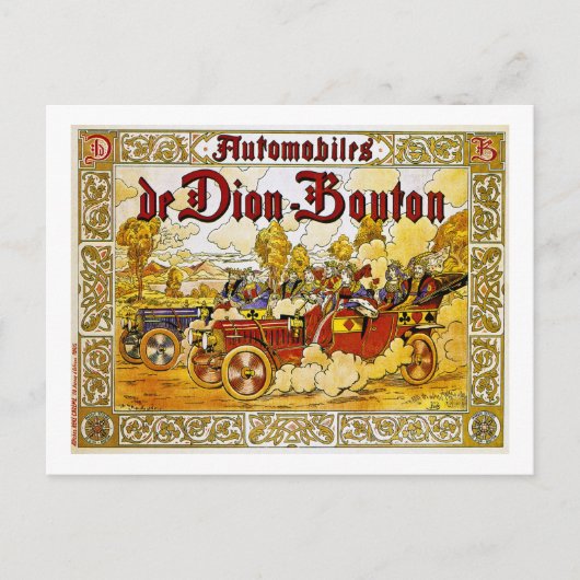 Carte Postale Automobiles de Dion-Bouton (Devant)