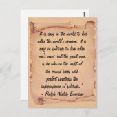 Carte Postale Autonomie (Devant / Derrière)