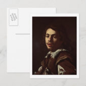Carte Postale Autoportrait, 1620 (huile sur toile) (Devant / Derrière)