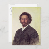 Carte Postale Autoportrait, 1887 (Devant / Derrière)