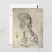 Carte Postale Autoportrait à 13 ans par Albrecht Durer (Devant / Derrière)