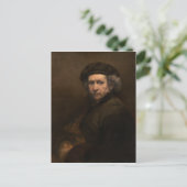 Carte Postale Autoportrait avec Beret par Rembrandt (Debout devant)