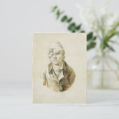 Carte Postale Autoportrait avec Casquette et Patch oculaire (Debout devant)