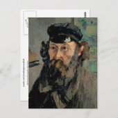 Carte Postale Autoportrait avec Casquette, Paul Cézanne (Devant / Derrière)