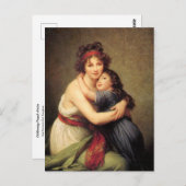 Carte Postale Autoportrait avec fille par Elisabeth Le Brun P (Devant / Derrière)