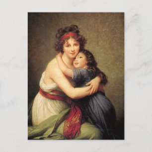 Carte Postale Autoportrait avec la fille par Elisabeth Le Brun P
