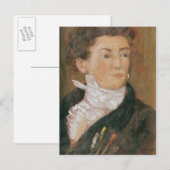 Carte Postale Autoportrait avec pinceaux (Devant / Derrière)