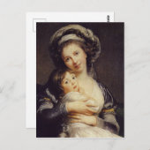 Carte Postale Autoportrait avec sa fille (Devant / Derrière)