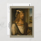 Carte Postale Autoportrait d'Albrecht Durer (Devant / Derrière)