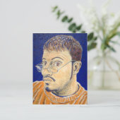 Carte Postale Autoportrait de Mark E Westerfield Orange Blanc Bl (Debout devant)
