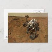 Carte Postale Autoportrait de Mars Curiosity (Devant / Derrière)