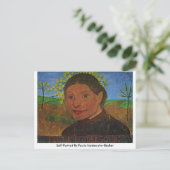 Carte Postale Autoportrait De Paula Modersohn-Becker (Debout devant)