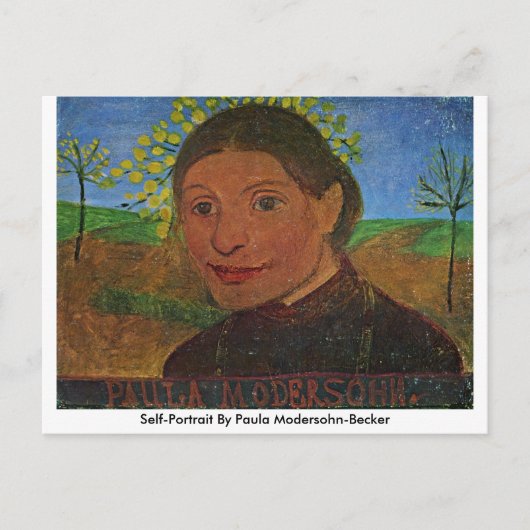 Carte Postale Autoportrait De Paula Modersohn-Becker (Devant)
