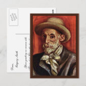 Carte Postale Autoportrait De Pierre-Auguste Renoir (Devant / Derrière)