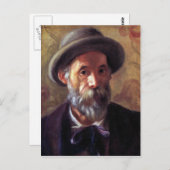 Carte Postale Autoportrait de Pierre Renoir (Devant / Derrière)