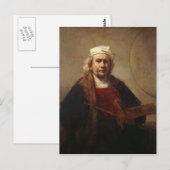 Carte Postale Autoportrait de Rembrandt à deux cercles (Devant / Derrière)