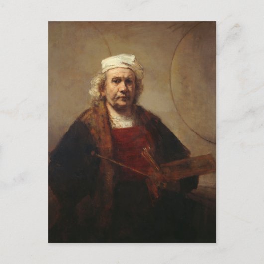 Carte Postale Autoportrait de Rembrandt à deux cercles (Devant)
