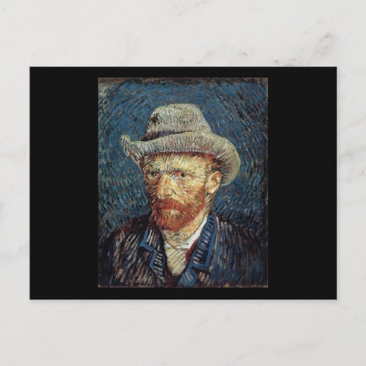 Carte Postale Autoportrait de Van Gogh avec Casquette gris (Devant)