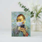 Carte Postale Autoportrait de Vincent Van Gogh avec masque (Debout devant)