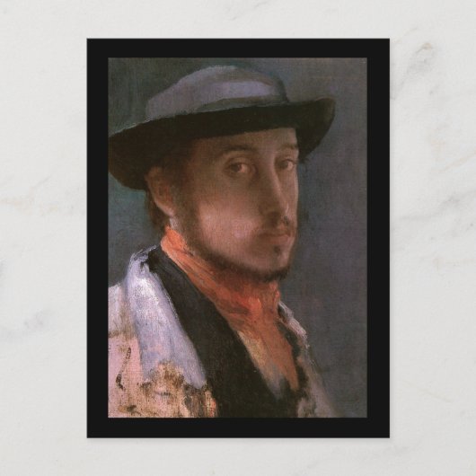 Carte Postale Autoportrait d'Edgar Degas (Devant)