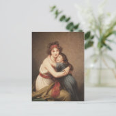 Carte Postale Autoportrait d'Elisabeth Le Brun avec fille (Debout devant)