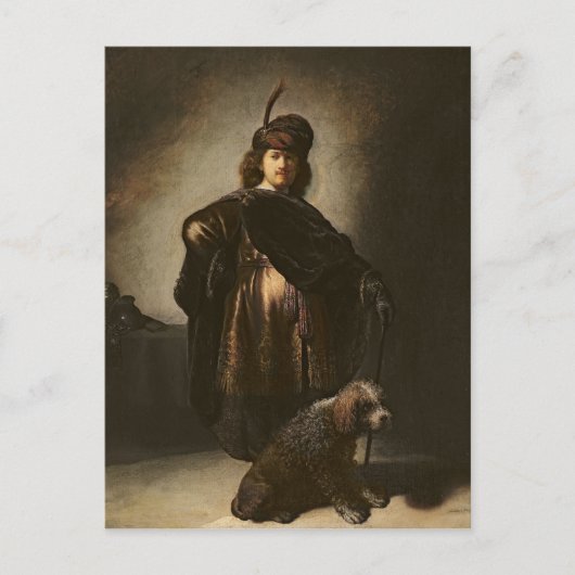 Carte Postale Autoportrait en costume oriental, 1631 (Devant)