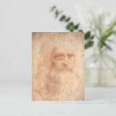 Carte postale autoportrait Leonardo da Vinci (Debout devant)