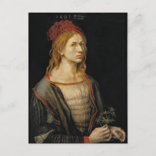 Carte Postale Autoportrait par Albrecht Durer 1493