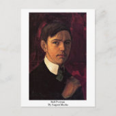 Carte Postale Autoportrait Par August Macke (Devant)