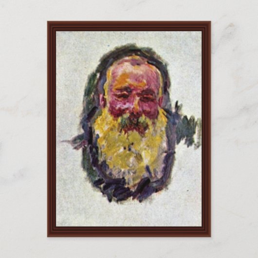 Carte Postale Autoportrait Par Claude Monet (Devant)